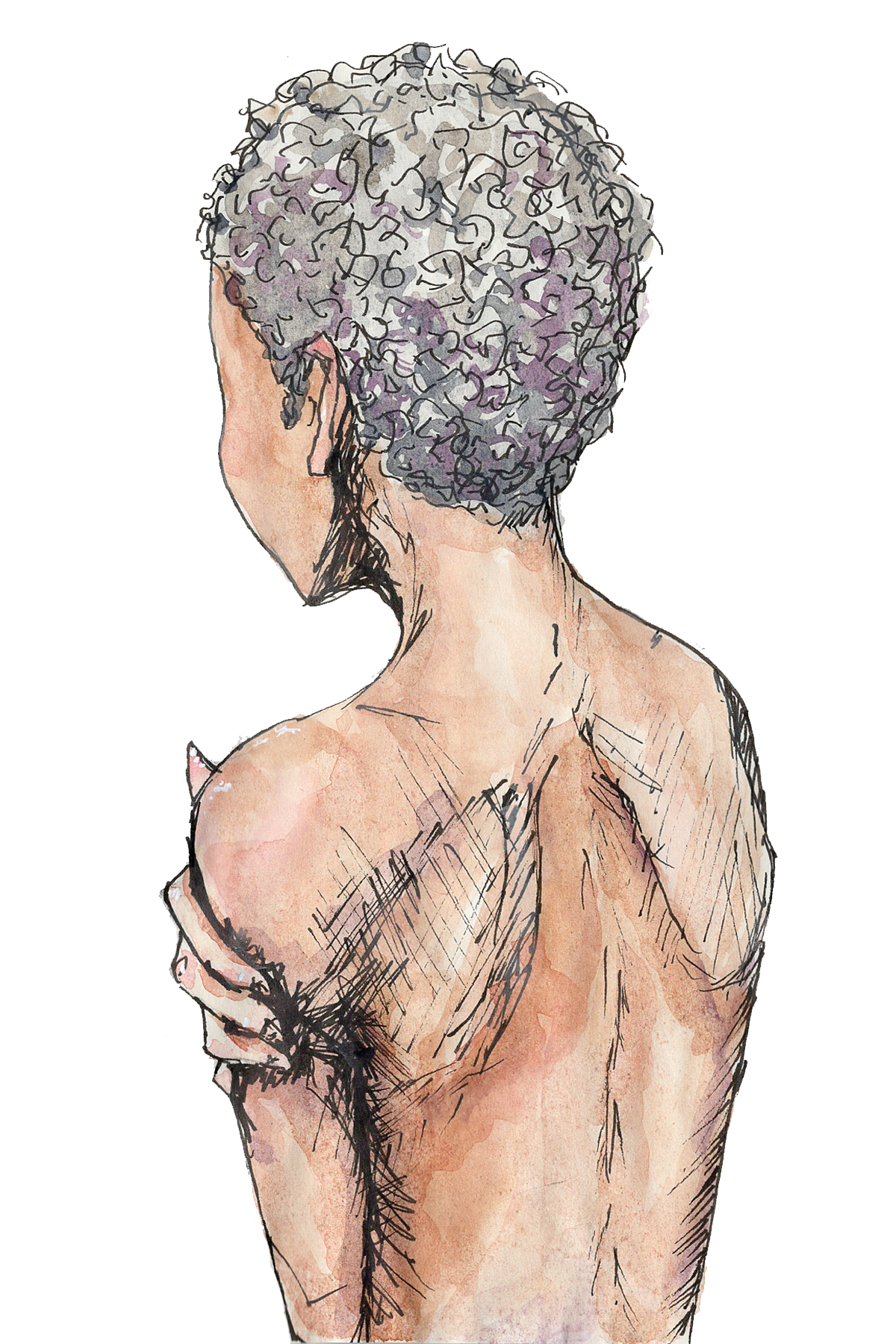 "Grip" 4" x 6" print