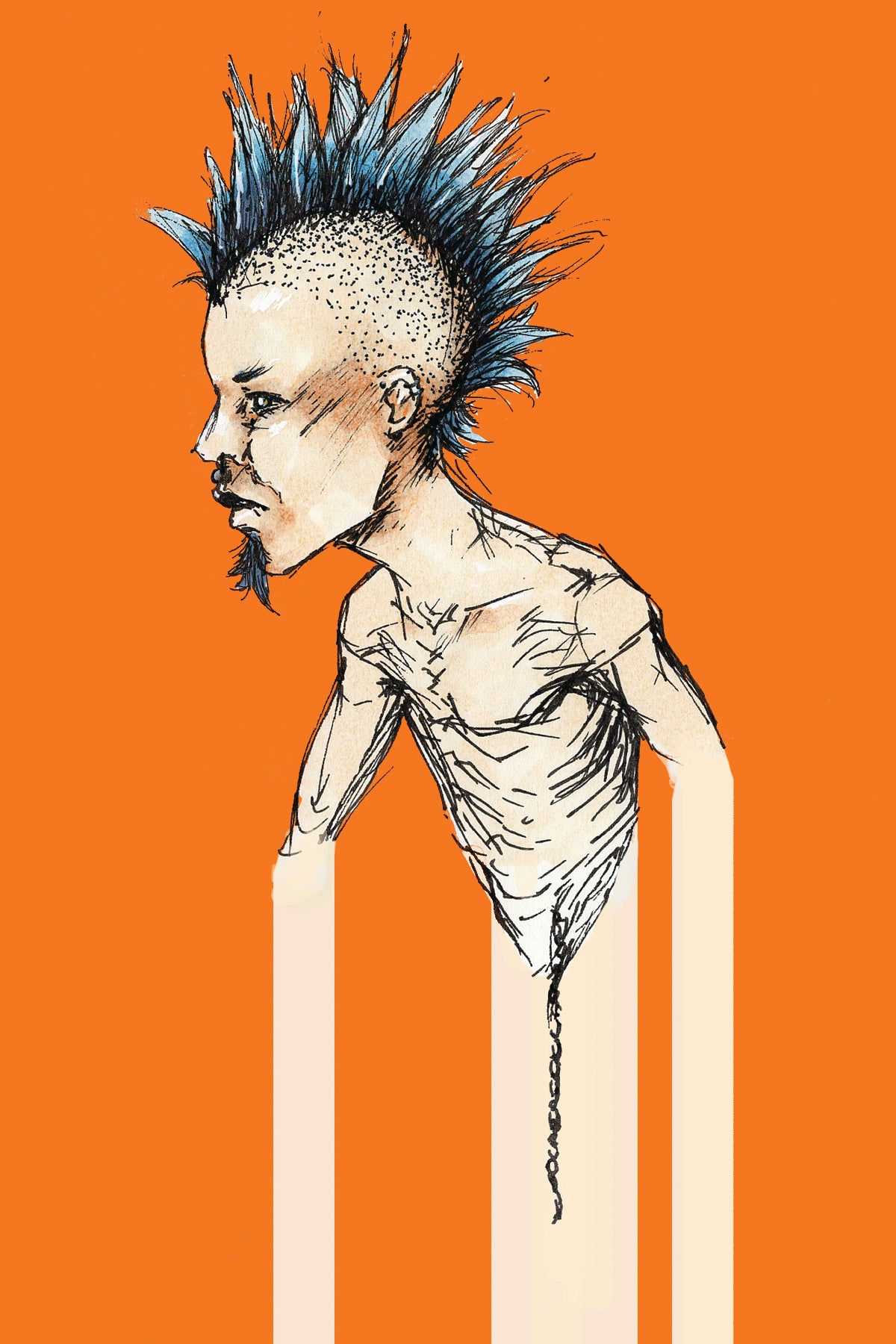 "Mohawk" 4" x 6" print