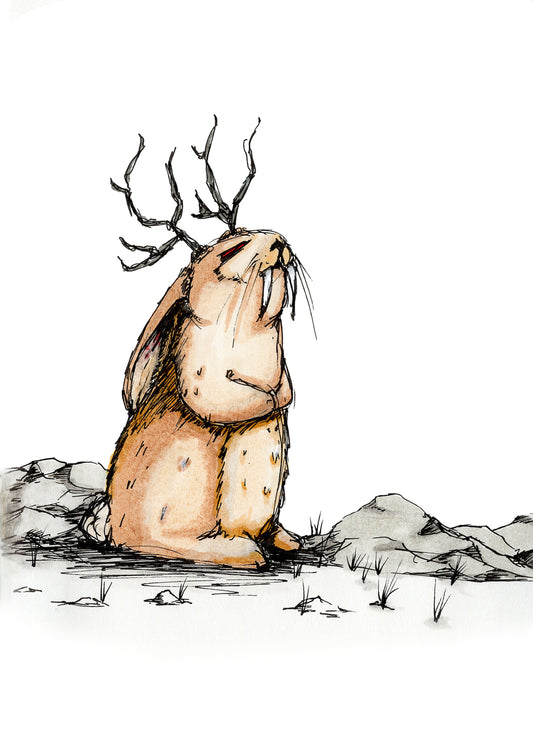 "Jackalope" 4 x 6 print