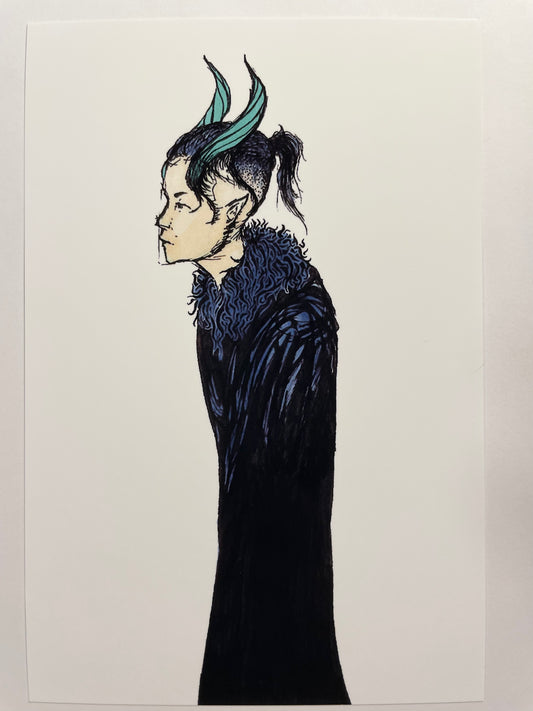 “Horned” 4” x 6” print