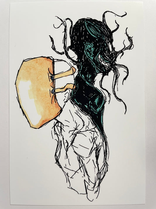 “Maskvid” 4” x 6” print